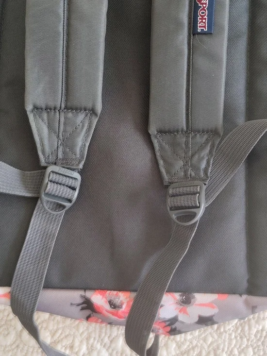 JanSport THE DIGIBREAK Coral Sparkle Pretty Posey Backpack - Picture 9 of 16